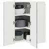 Wall Mounted Corner Cabinet PORTO Grey Sonoma 57 X 57 X 80 Cm