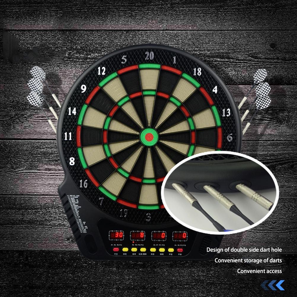 Electronic Dartboard Multiplayer Dart Machine Dartboard with 6 Darts, Replacement Tips 27 Games and 243 Variants for 16