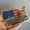 San Francisco Los Angeles Travel Souvenir Fridge Sticker Europe America Fridge Decor World Travel Souvenir Foil Paper Home Decor
