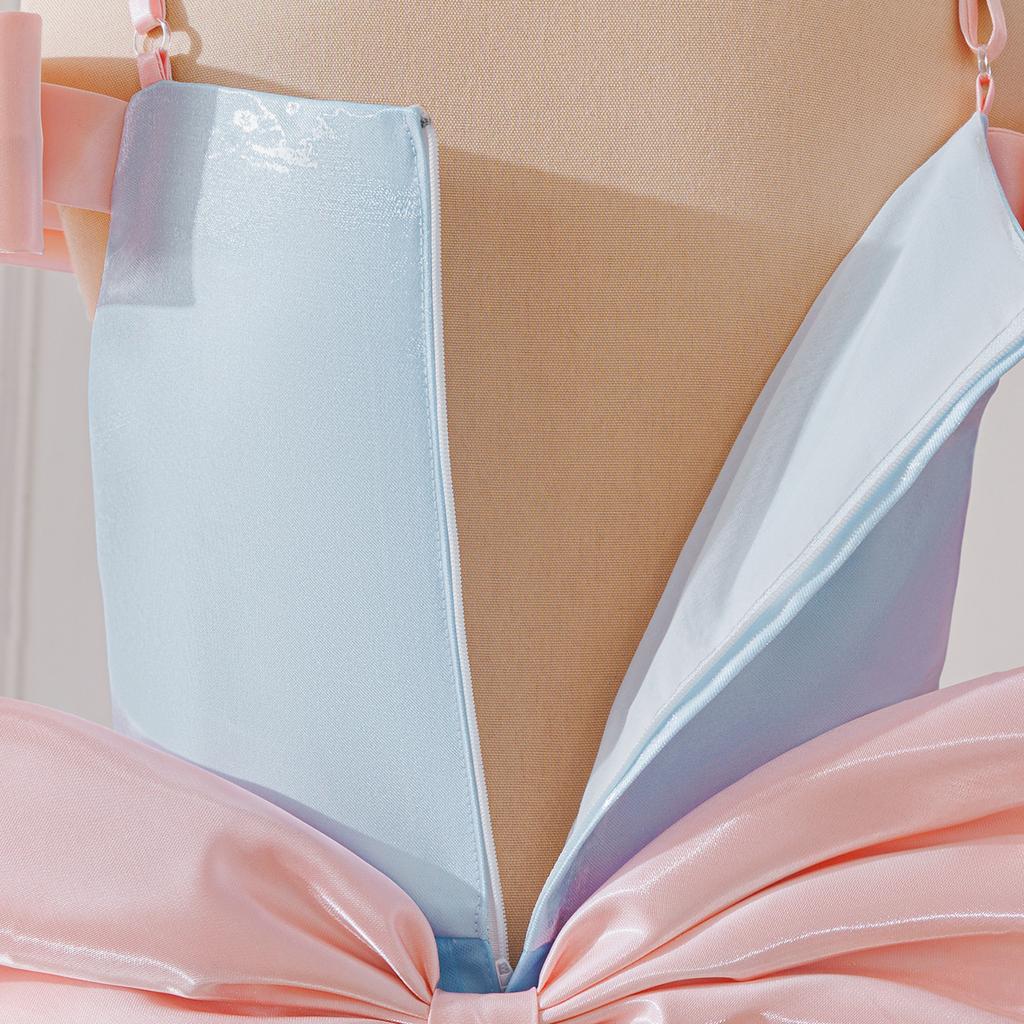 Flower Girl Princess Dress For Weddings Summer Kid Formal Bow Long Gown For School Evening Party Children New Year Cloth LP656