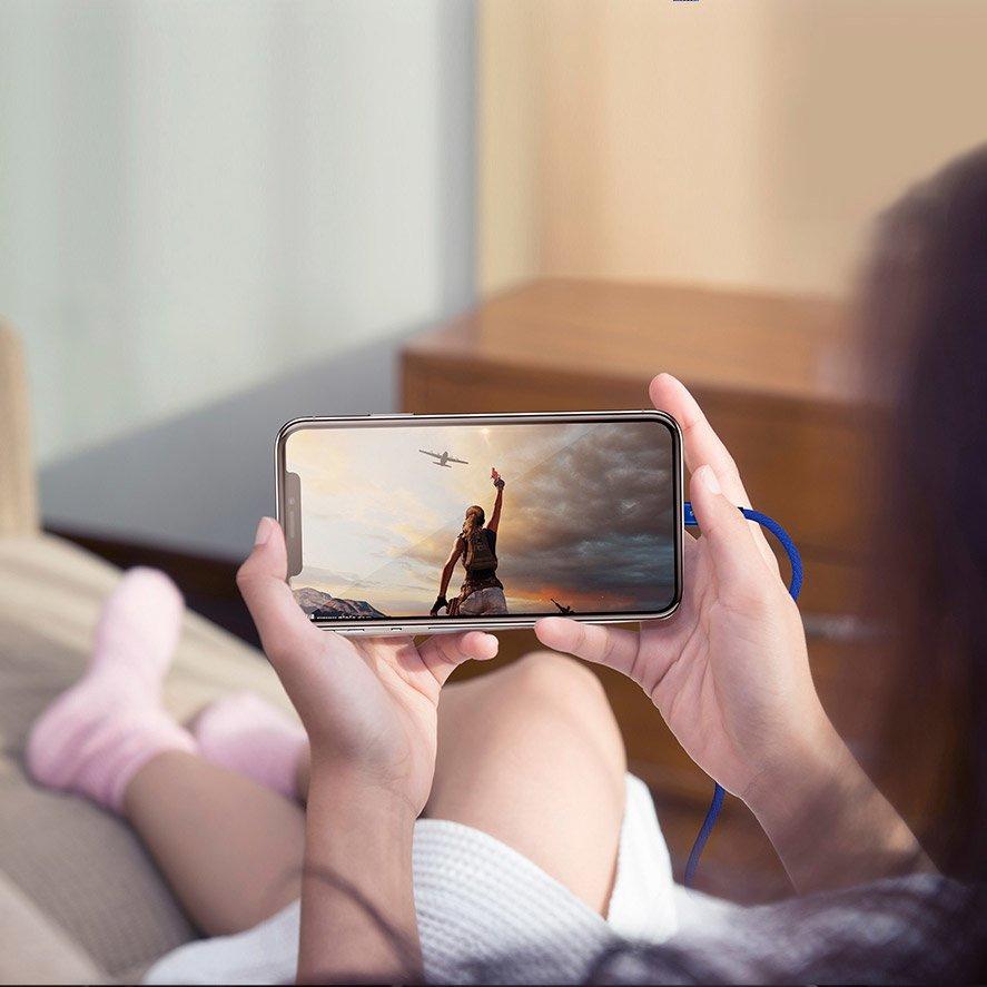 Baseus Yiven 1.2M Braided Lightning Cable, Black