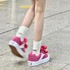 Tyska träningsskor Amerikansk rosa retro flip päls skateboardskor dam nisch street lågskor trendiga skor