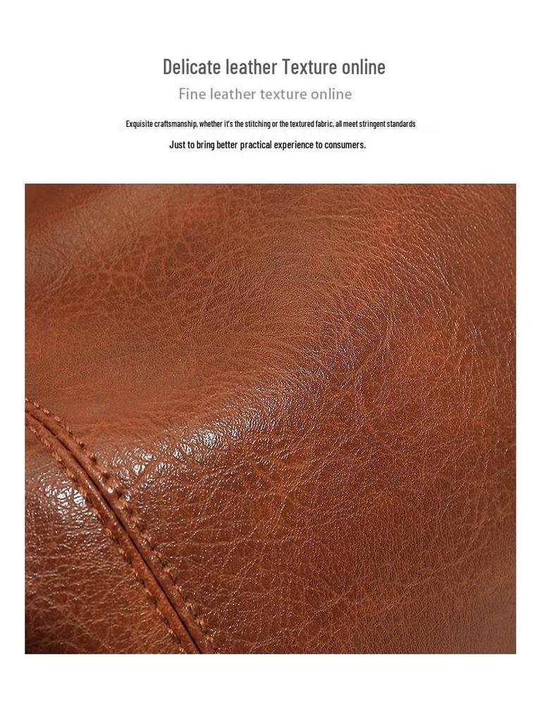 Retro Women's Commuting Tote: High-End, Large Capacity, Crossbody, Fashionable One-Shoulder Bag