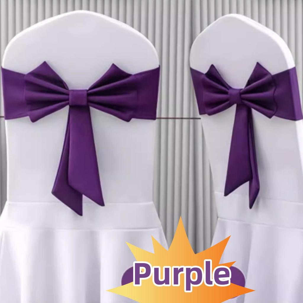 Thick Air-Layer Sun Skirt Chair Cover for Weddings, Banquets, and Conferences - No-Tie Bow Design