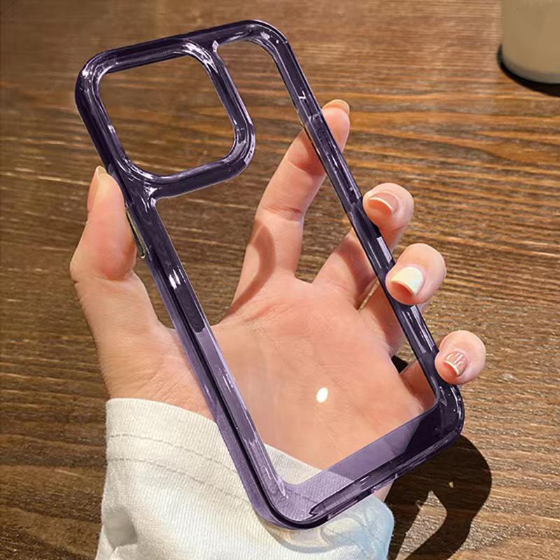 Luxury Shockproof Clear Hard Case For Iphone 14 13 12 Pro Max 11 X Xr Xs 7 8 Plus Camera Lens Protective Transparent Soft Cover