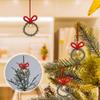Weihnachtsperlen-Ornament für DIY-Projekte 1 Set Kunststoff-Schmuckglocken