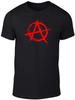 Anarchie-Symbol Punk Rock Bedlam-Stil Grafik-T-Shirt