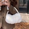 Niche design cloud bag fluffy handbag female winter new versatile texture fluffy handbag