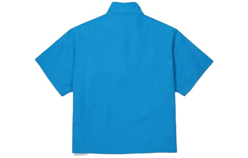 Men's FILA T-Shirts Men's Ocean Blue Stand Collar Moderate