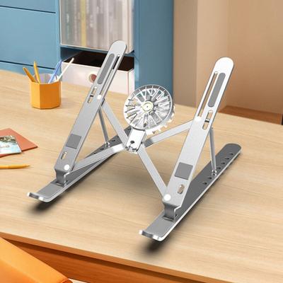 Computer Stand Laptop Holder with Cooling Fan High Stability Height Adjustable Universal Portable Notebook Laptop Bracket
