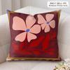 Flower Ins Simple Art Cushion Cover Silky Short Plush Invisible Zipper Dustproof Sofa Pillow Case For Home Decor