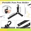 1PC Cheerleading Pompom Holder Cheer Bag Organizer With Snapbutton Durable Hanger For Multiple Poms Cheer Gear Accessories