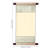 TEHAUX Hanging Scroll Calligraphy Scroll, Xuanshi White with Double Scrolls, Antique Style Blank Canvas for Calligraphy, Ink Painting, and Traditional