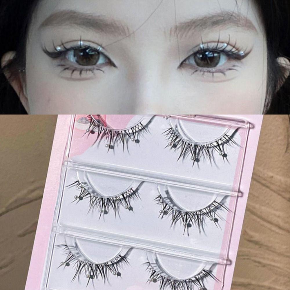 

Eyelash Elongation One Piece False Eyelashes Pearlet Eyelashes New Pearl False Eyelashes Women