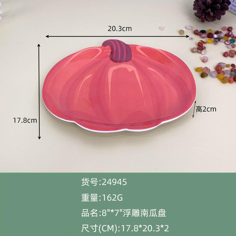 Christmas Plastic Tableware Decoration Plates Christmas Trees Pumpkin Plates Snowman Shapes
