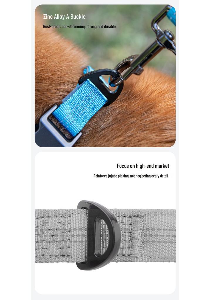 Reflektierendes Nylon-Hundehalsband mit atmungsaktivem Tauchfutter - Kleine, mittlere, große Größen