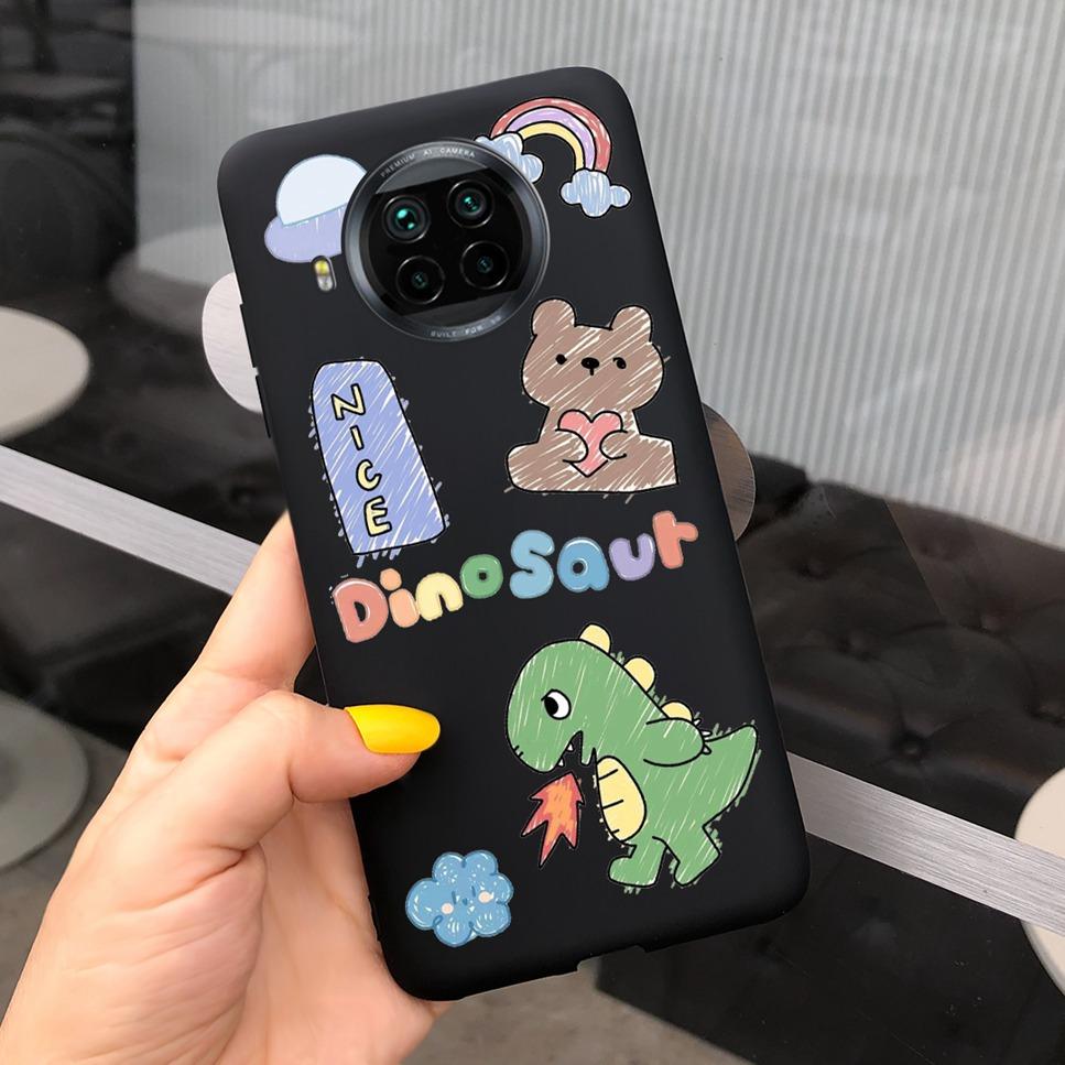 ForXiaomi Mi 10T Lite Case Cute Cartoon Cat Painted TPU Silicone Back Cover For Xiaomi Mi 10T Lite 5G 10Tlite Phone Case Funda