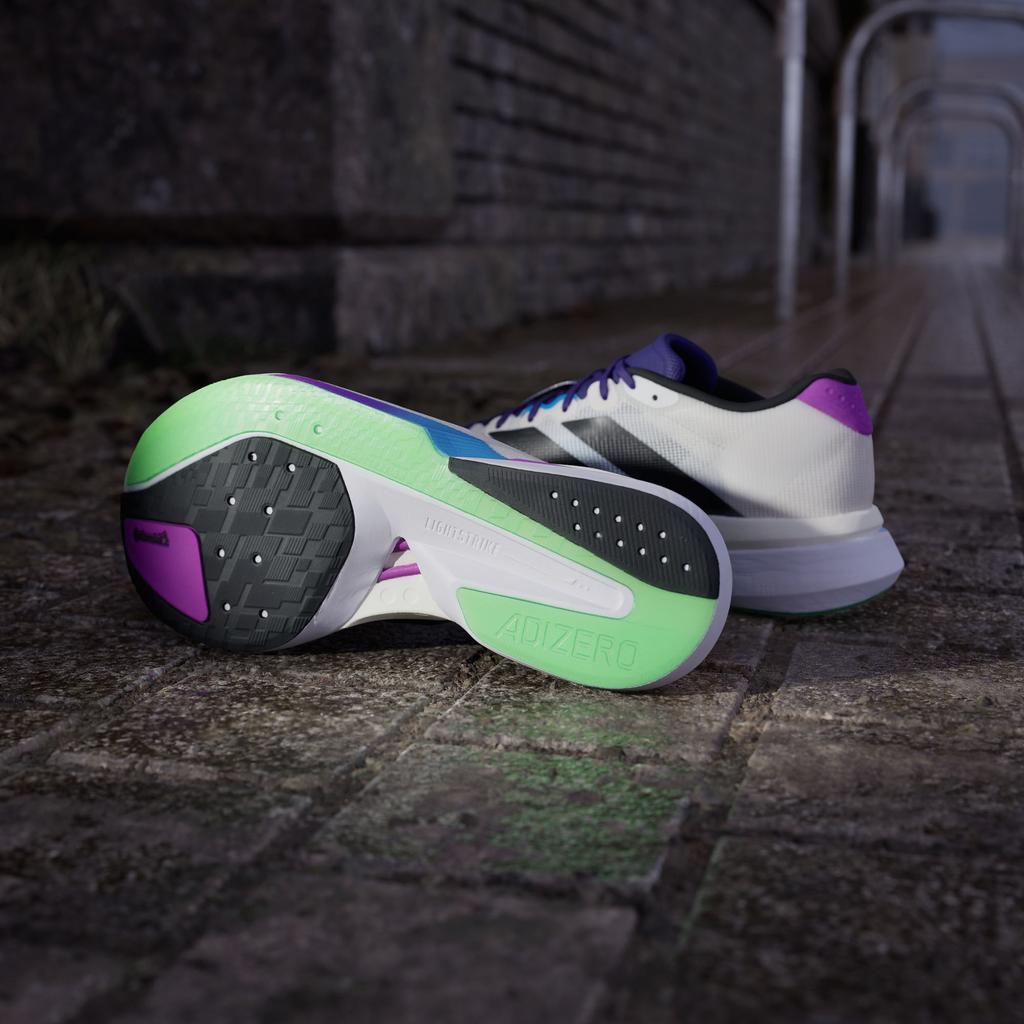 adidas Adizero Boston 13 'Core White Core Black Lime Burst'