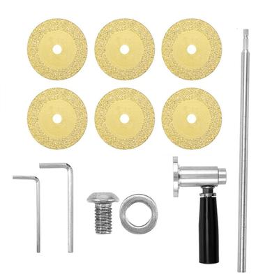 Inside Pipe Cutter for PVC Pipes Adjustable Cutting Depth with 1 4in Hex Shank 6 Saw Blades for Impact Driver