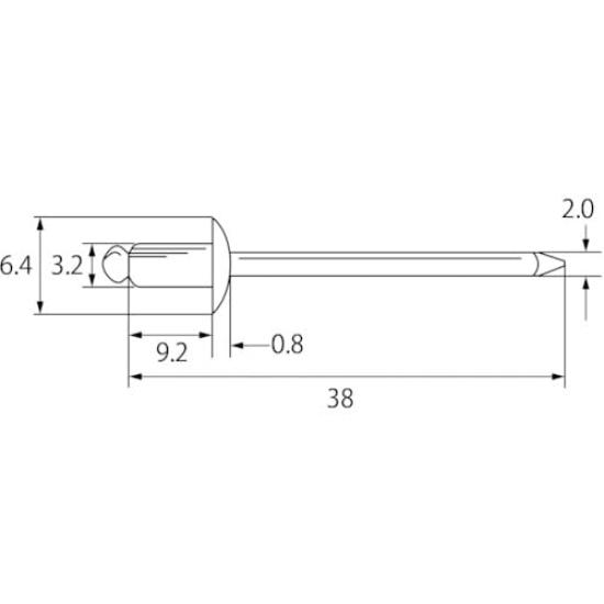 EBI blind rivets 300 pieces NST44EB