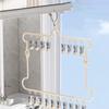 Household Windproof Drying Rack Folding Laundry Hanger Stainless Steel Clothespin  Balcony