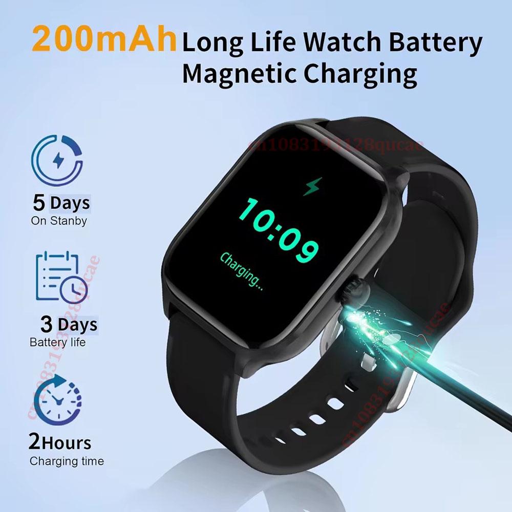 Smart Watch Android IOS Phone 2.01 Inch Color Screen Bluetooth Answer Call Fitness Watches Tracker Smartwatch Women Men New