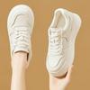 Sports Little White Shoes Women's Autumn New Versatile Thick-soled High-profile Soft-soled Non-slip Casual Leather Board Shoes