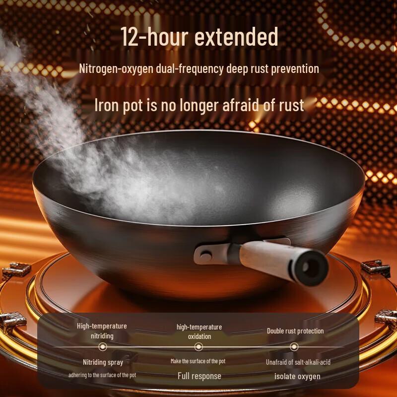 ASD Titanium Non-stick Iron Wok