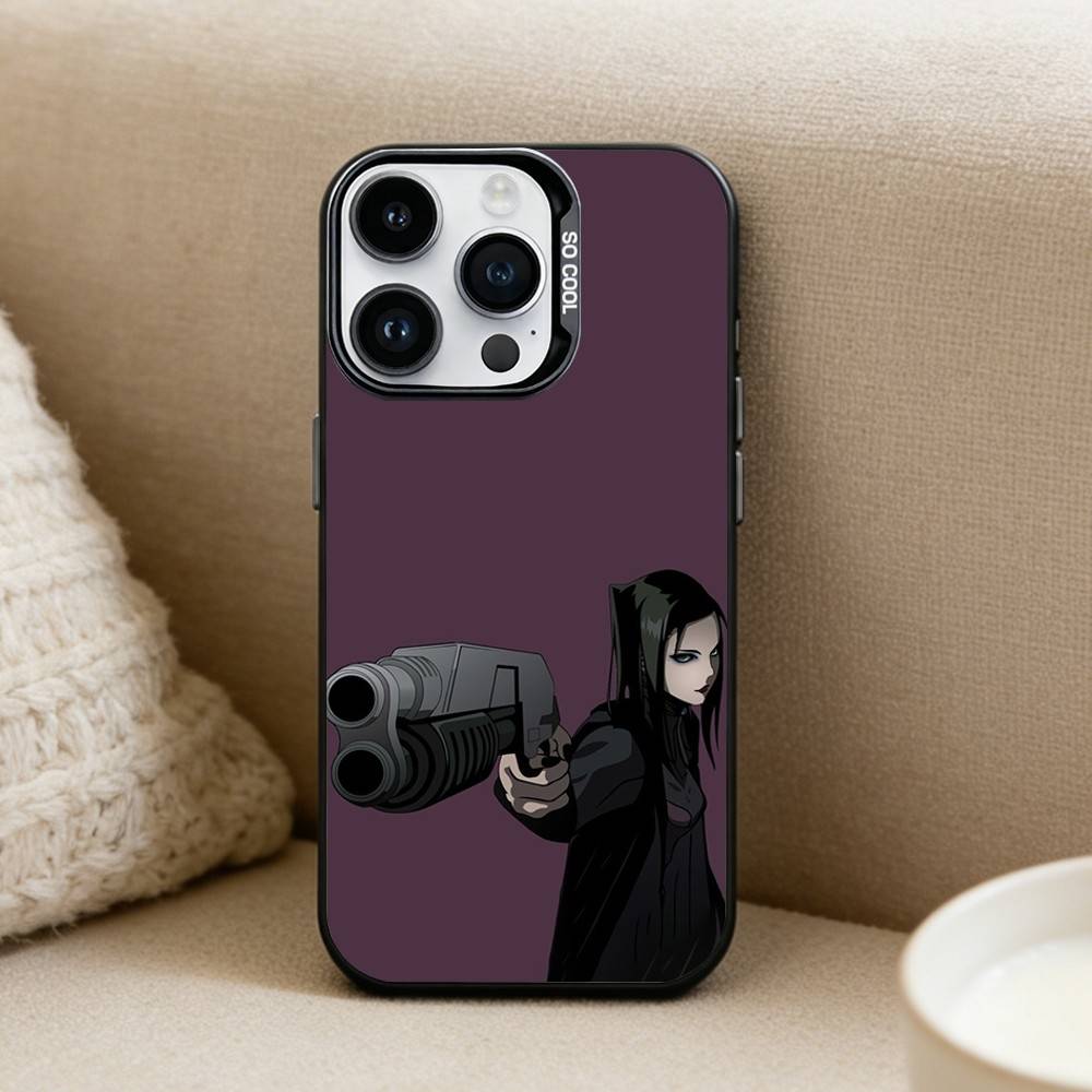 Anime E-ergo P-Proxy  Phone Case For iPhone 16,15,14,13,12,17,Pro,MAX Black Matte Shockproof Cover