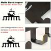 Metal Wall Key Holder with 7 Hooks for Coffee Lovers Modern Home Decor Wrought Iron Art