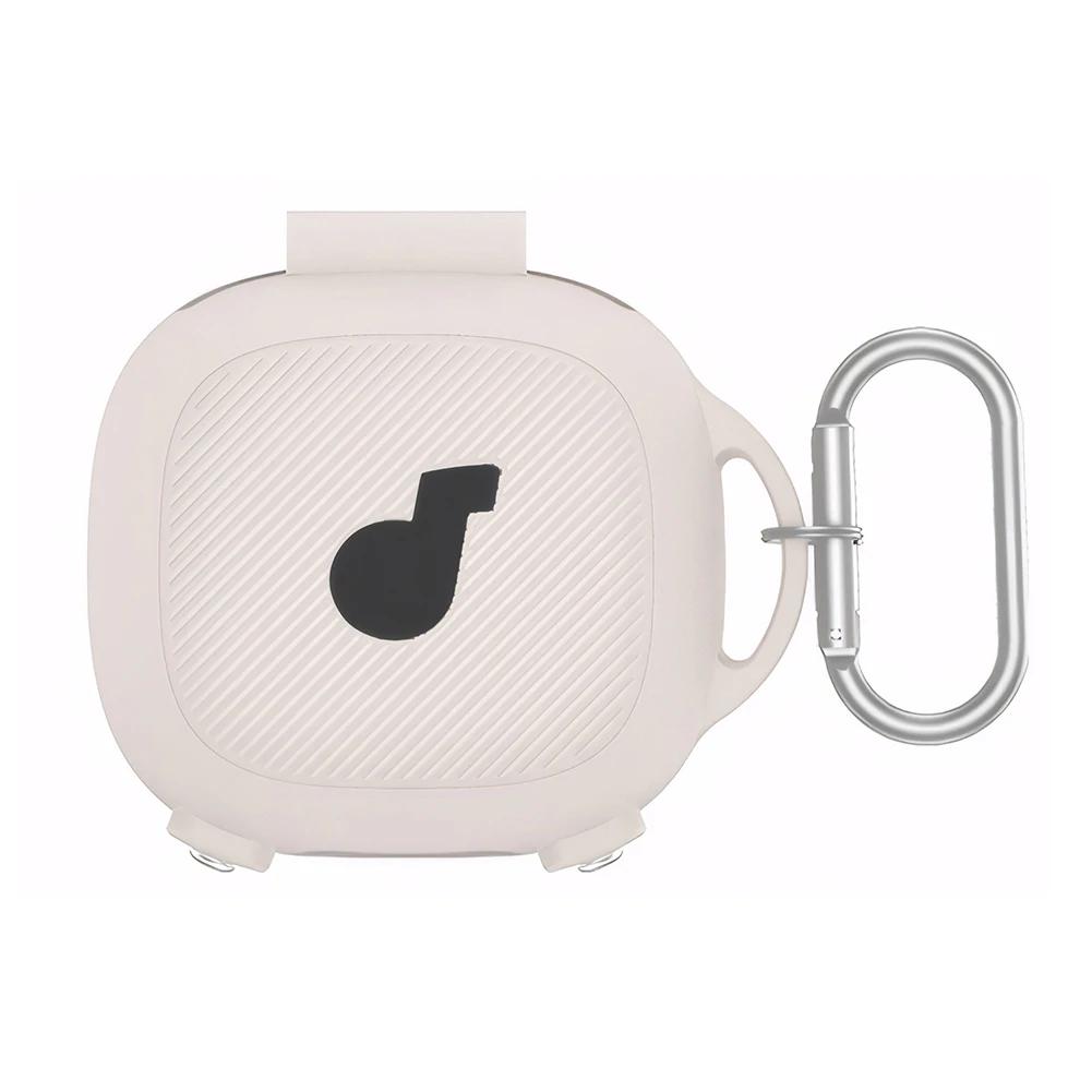 Silicone Case Cover with Carabiner Soft Protective Cover Shockproof Protective Skin Case Dustproof for Anker SoundCore Sport X20