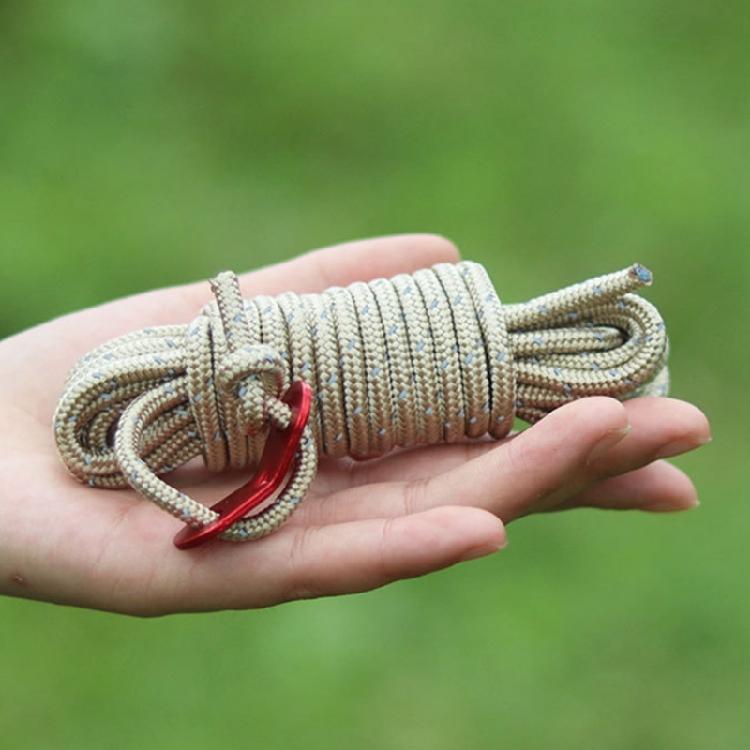 Reflective Paracord Tent Guyline Rope Outdoor Camping Canopy Rope Tent Lanyard Strap Clothesline Rope Easy to Use