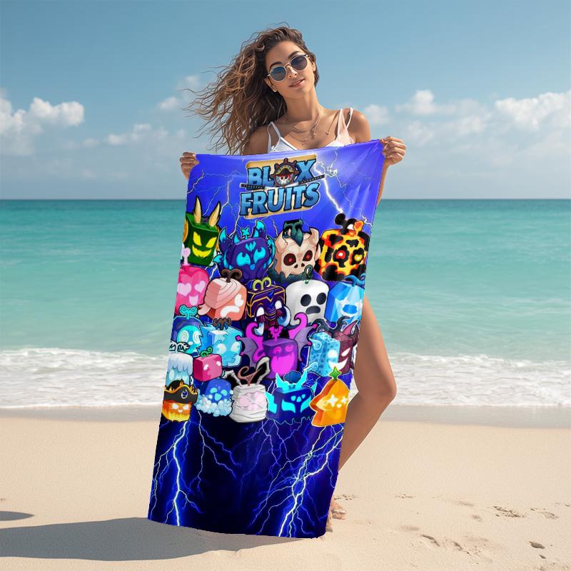 1Pc Cubes Expressions Colors Beach Towel Microfiber Beach Towel Thin Absorbent For Beach Swimming Yoga Bath Sports 091712