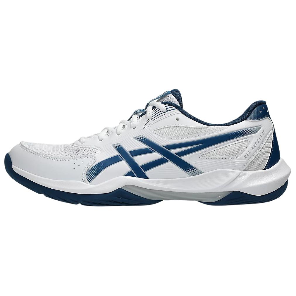 Asics Gel Rocket 12 White Mako Blue Men Sneakers 1071A116-100