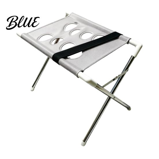 Foldable Pet Washing Stand Dog Grooming Hammock Stand Wash Station with Mesh Platform Stainless Steel 8-Hole Table for Cats Dogs Care Restraint