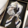 Four Seasons Print Small Headcloth Travel Square Scarf Fashion 70X70CM Satin Scarves Popular Beach Sunscreen Kerchief