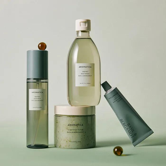 (Acne Body Wash) Inspirit Body Wash Basil & Bergamot 300ML