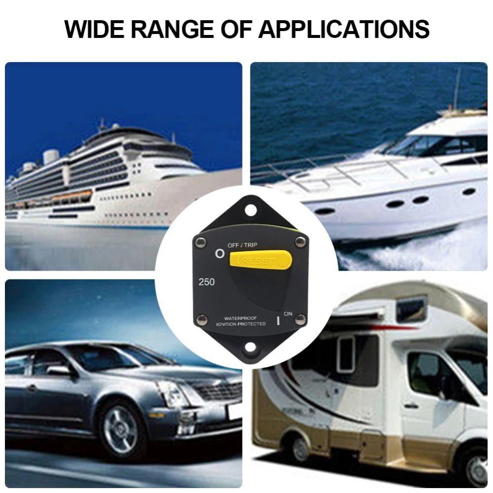 12V-48V DC Marine Circuit Breaker 30A-300A Manual Reset Circuit Breaker  RV Yacht