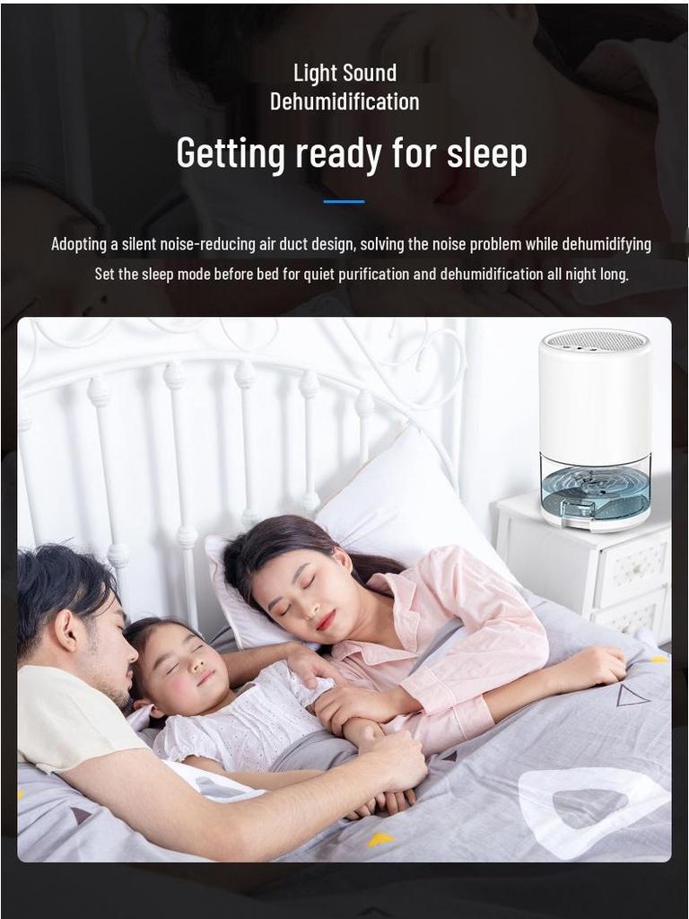 350ml/D Silent Dehumidifier for Home, Bedroom, and Basement