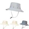Summer Mesh Breathable Fisherman Hat With Wide Brim Sun Protection For Outdoor Fishing And Hiking