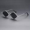 Non-polarized Retro Trendy Irregular Small Frame Rhombus for Metal Frame Women Men Sunglasses Travel Beach Women Sun Glasses