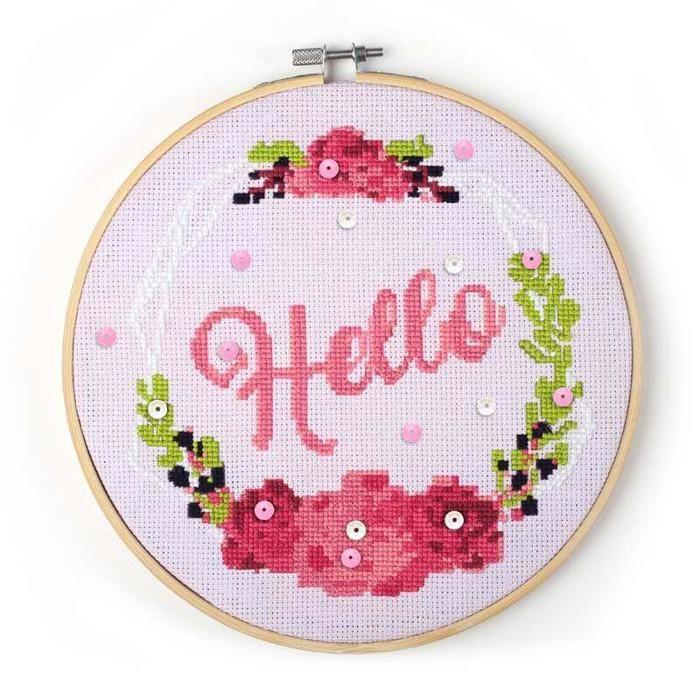 Embroidery Hoop Kit - Mermaid - Wood - Wood Color - Crafts - DIY