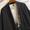 Cárdigan Haori de verano para hombre, camisa tipo kimono, ropa japonesa samurái, batas, chaqueta holgada, ropa de calle