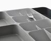 Joseph Joseph Cutlery Case, Tray, Storage, Drawer Organizer (Authentic) 85166, Gray