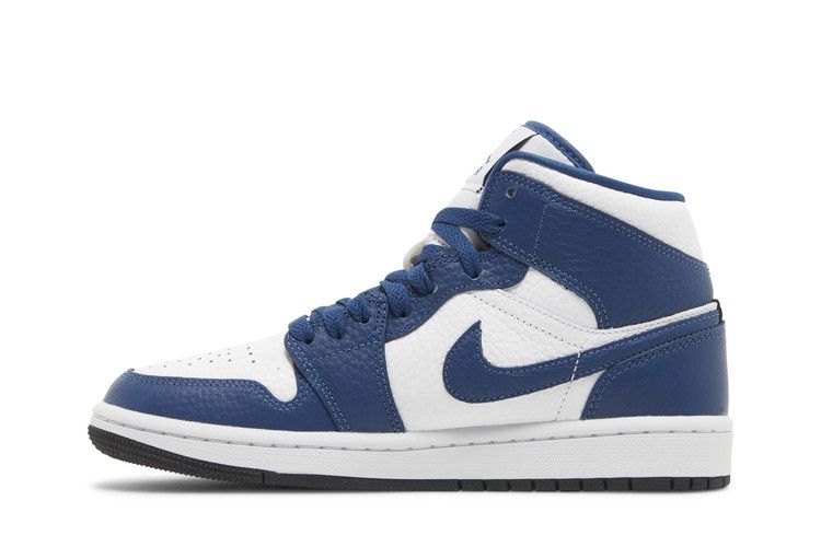 Women's Sneakers Nike Jordan 1 Mid Split French Blue (Women's) Black/French Blue-White