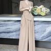 Women Summer Top Wide Leg Pants Outfit Fashion Slimming Designer Two Piece