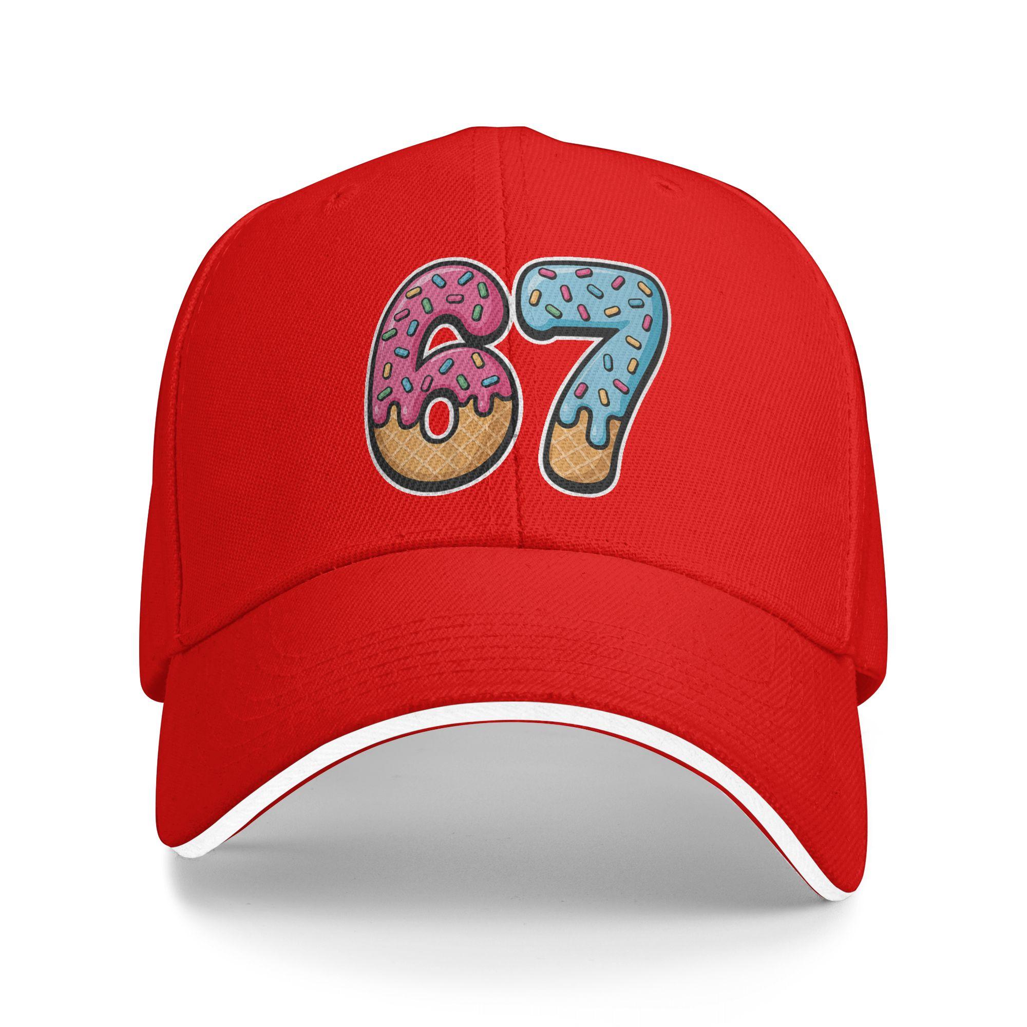 

Unisexs WoUnisexs Six Seven Ice Cream Drip Cool Meme 67 Outdoor Hat Spring Adjustable Cap New Baseball Cap Fashion Sports Hats One Size