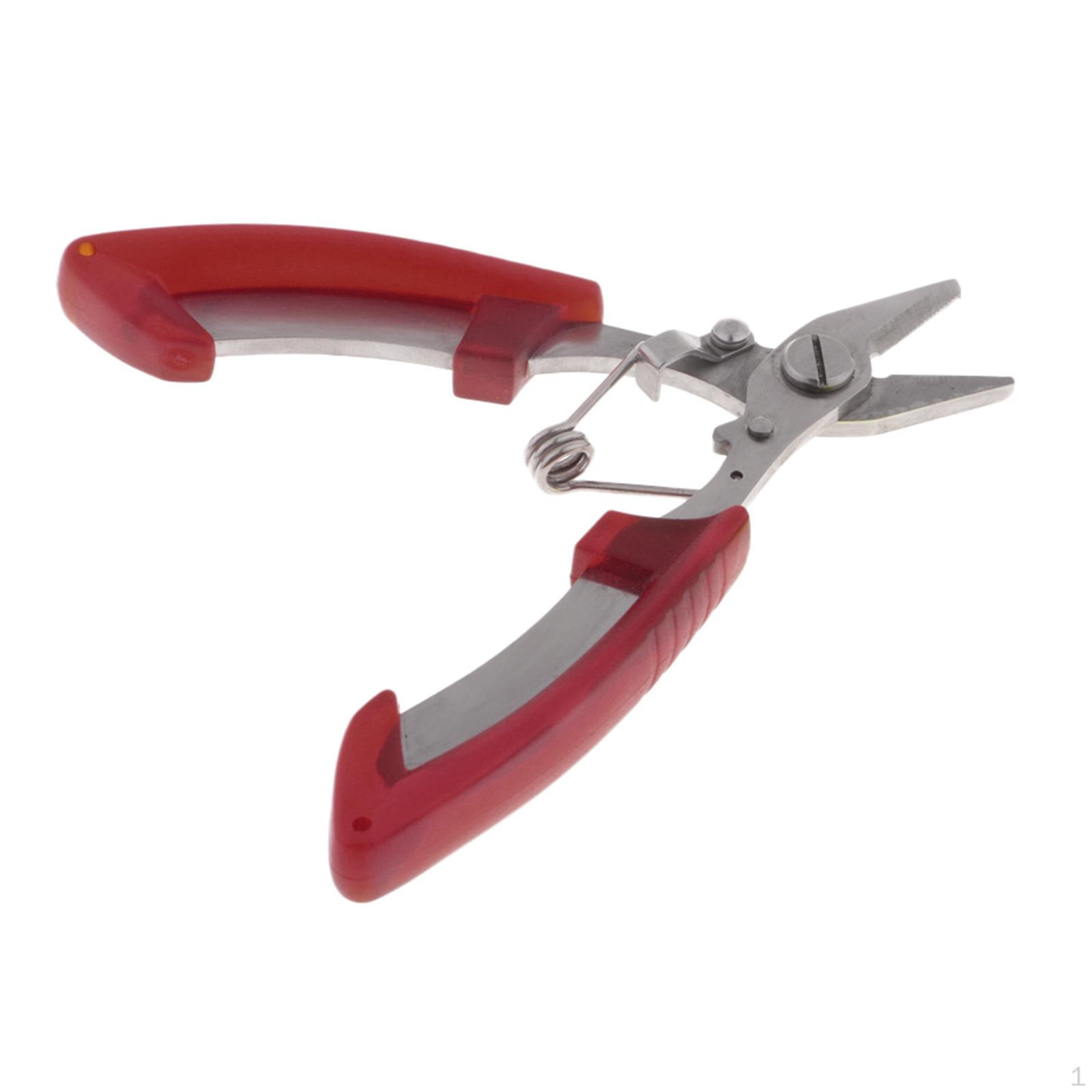 

5” Fishing Pliers, Stainless Steel Tools, Saltwater Resistant Gear, , Rubber помаранчевий
