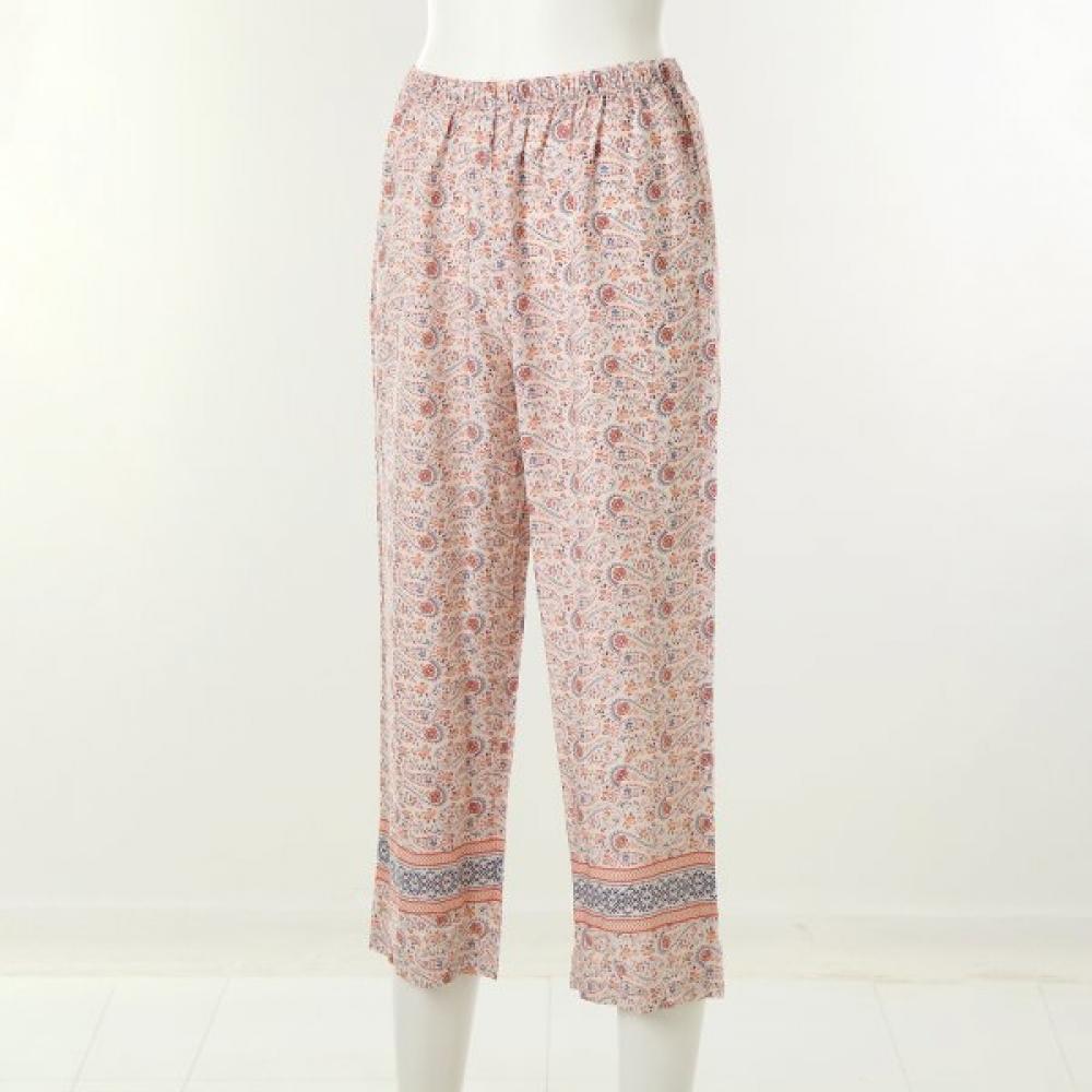 Wacoal Rayon Border PaiSley Print Women S Loungewear Set wpa380wS Wpa380wp