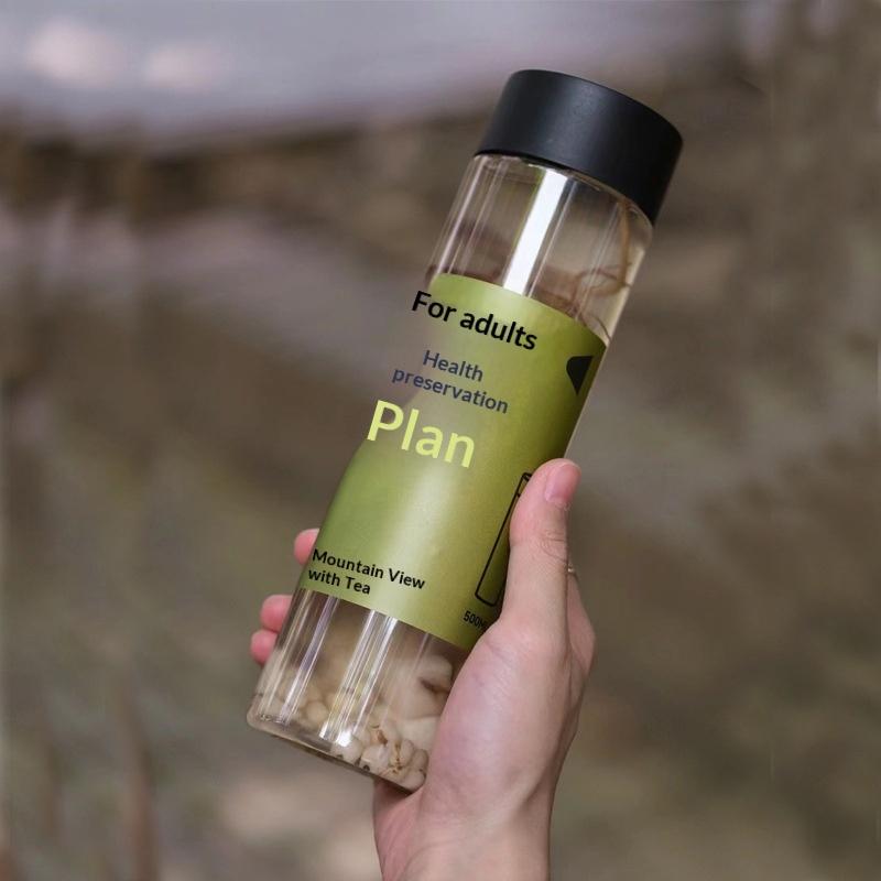 400/500/600Ml Round Disposable Juice Beverage Bottle Milk Tea Yogurt Transparent Plastic Bottles
